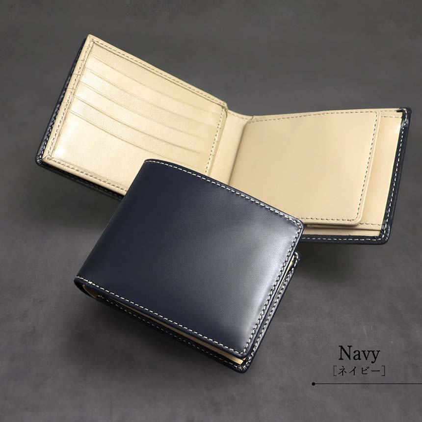 財布 メンズ 二つ折り 本革 バレンタイン ギフト 名入れ 大容量 コンパクト カーボンレザー 牛革 ブランド 無料ラッピング プレゼント DECOS デコス | ブランド登録なし | 05