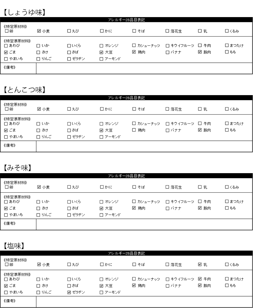 こんにゃくラーメン 人気4種類×6食セット