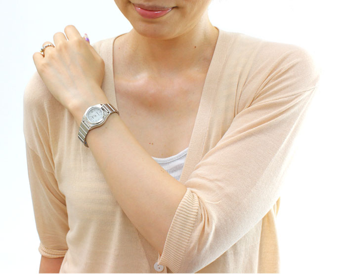 腕時計 レディース 電波ソーラー 薄型 軽量 正確 アナログ 女性用 婦人 