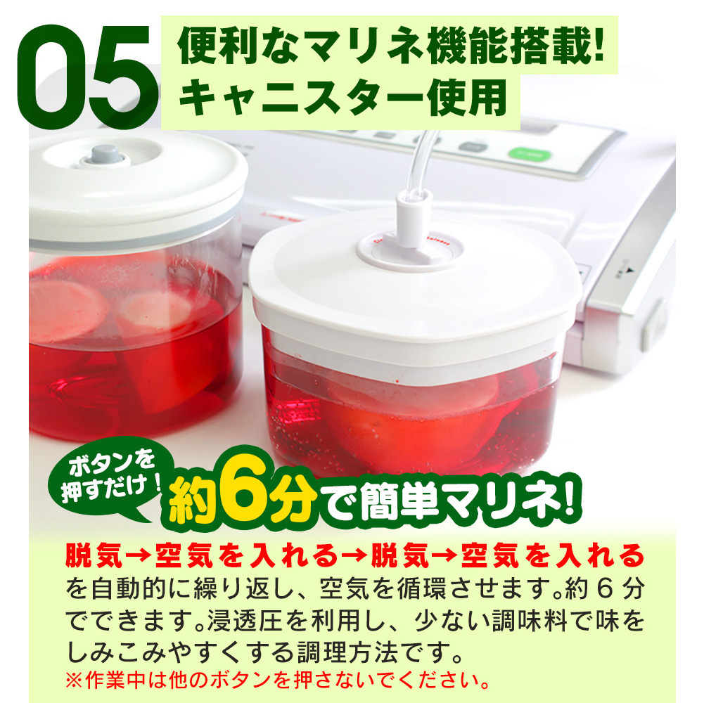 真空パック機 家庭用 【基本の6点セット】 真空パック器 本体 袋