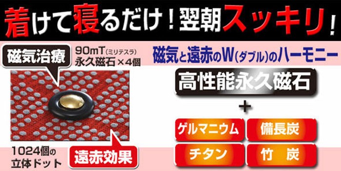 マグネッカー DX 手用 磁気 サポーター 0070-1060 レッド