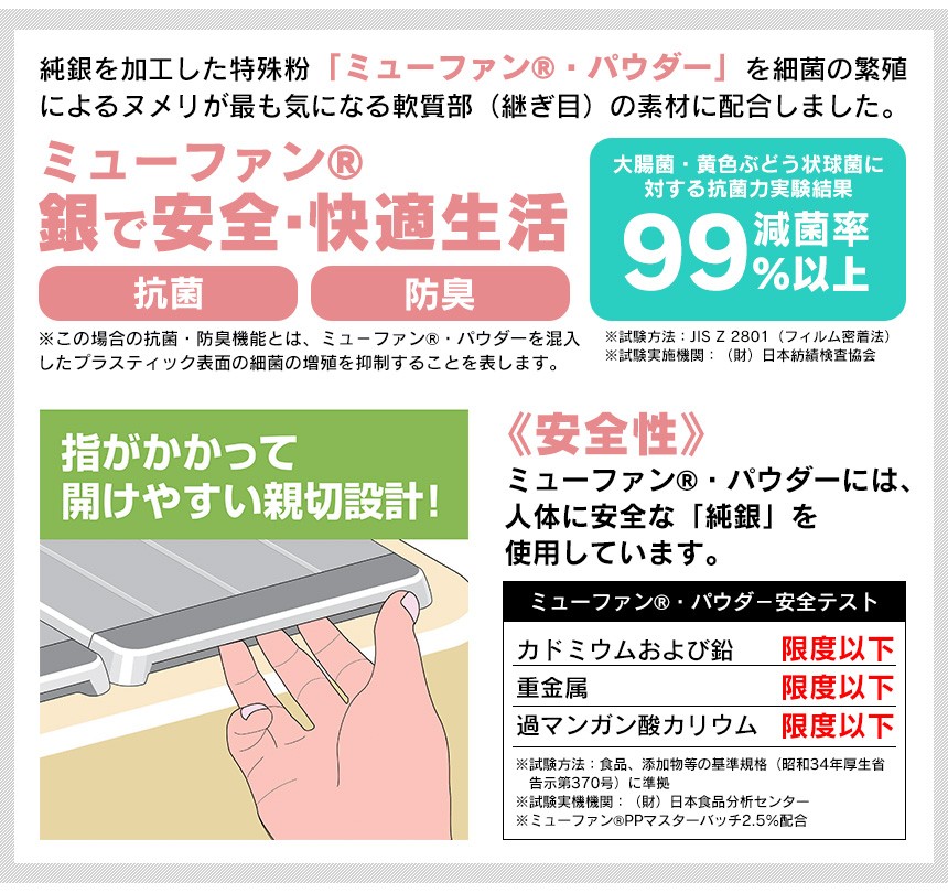 Ag＋コンパクトにたためる風呂ふたM-10【70×100cm用】【新聞掲載】