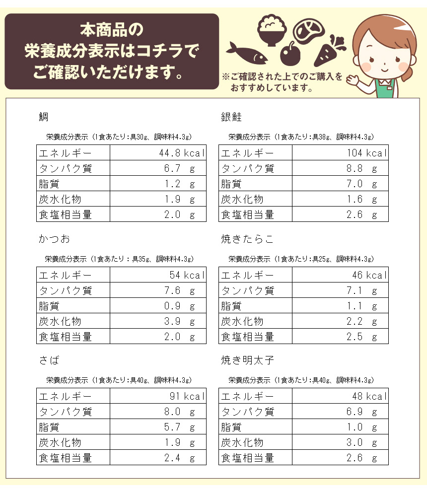 石巻金華茶漬け6種セット