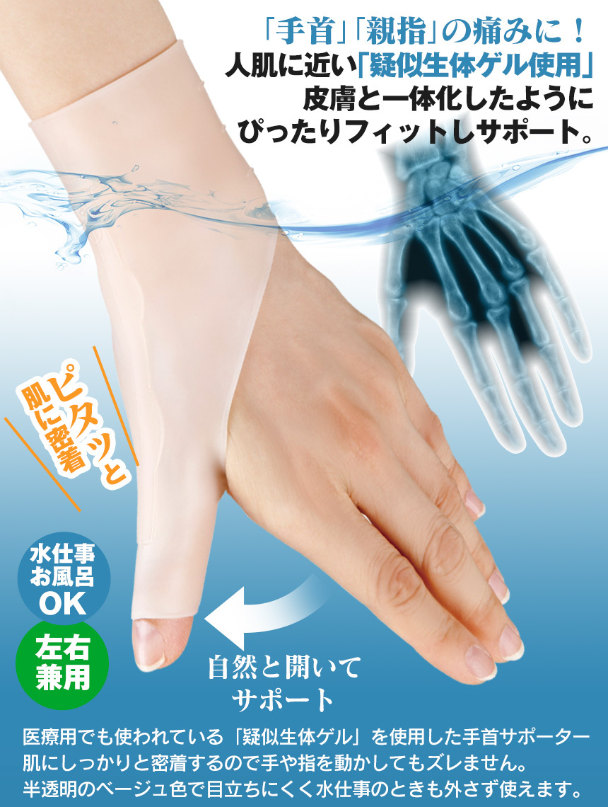 後払い手数料無料】 アルファックス お医者さんの手首サポーター Fit ベージュ 右手用 S 1枚入 fucoa.cl