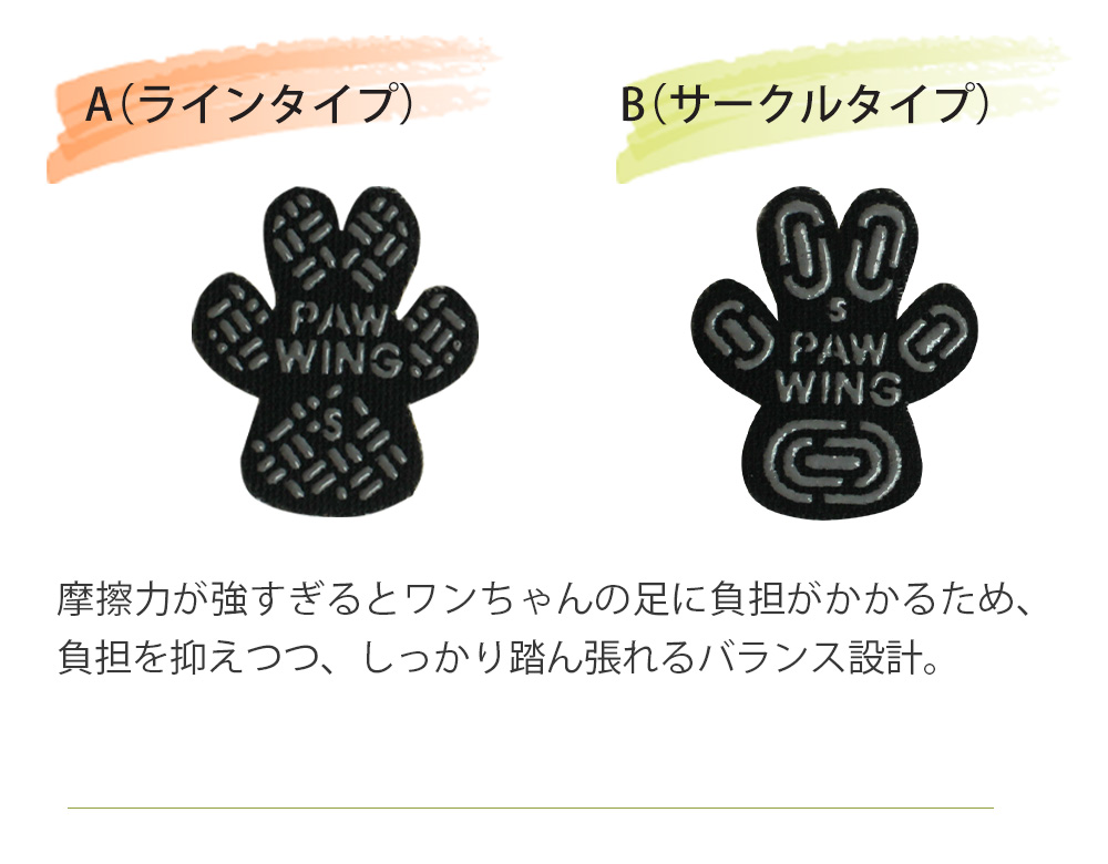 ペット用滑り止めフットパッド　PAW WING （Grip plus）