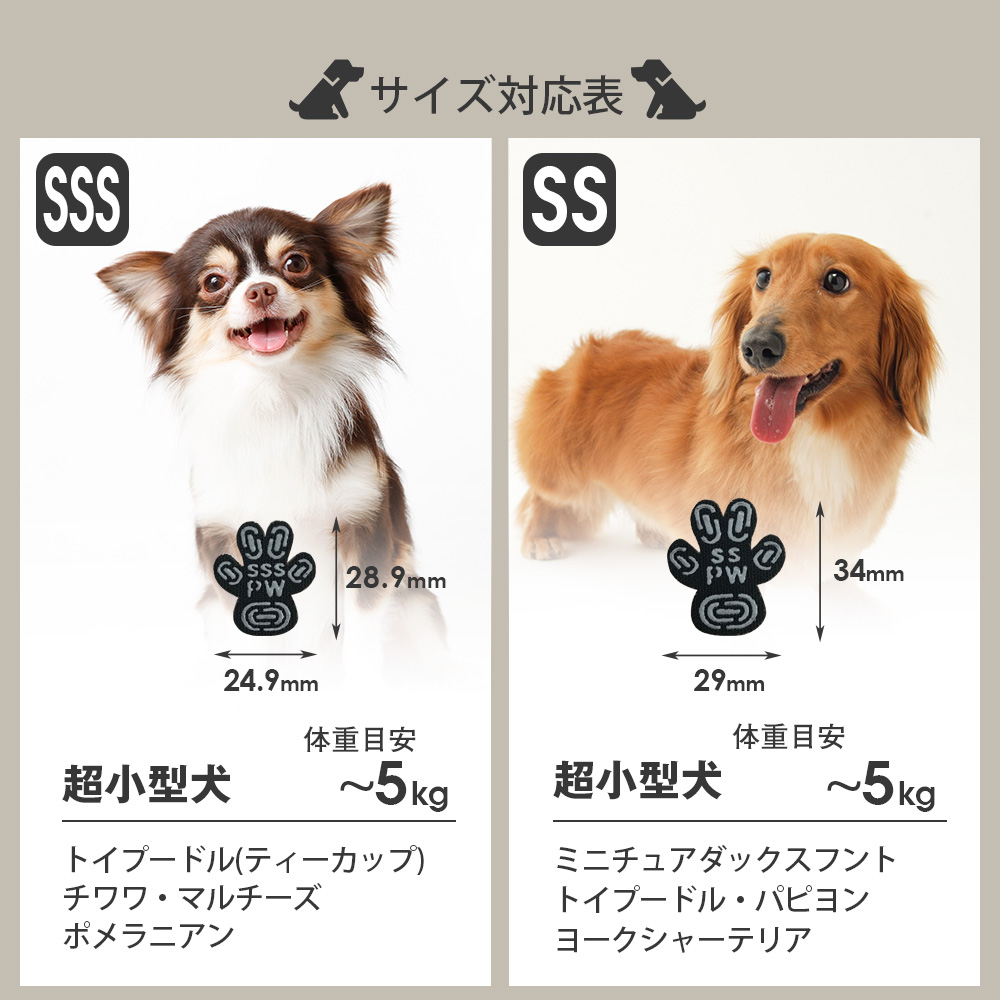 ペット用滑り止めフットパッド　PAW WING （Grip plus）