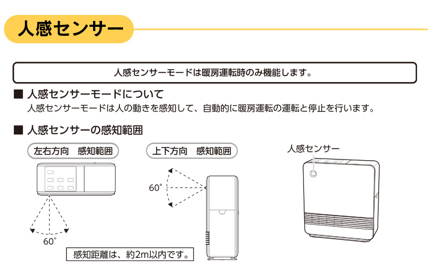 2in1ふとん乾燥機能付 人感センサーセラミックヒーター ドライヒート【WH】