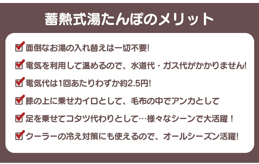 蓄熱式エコ湯たんぽぬくぬく フランネルver. 