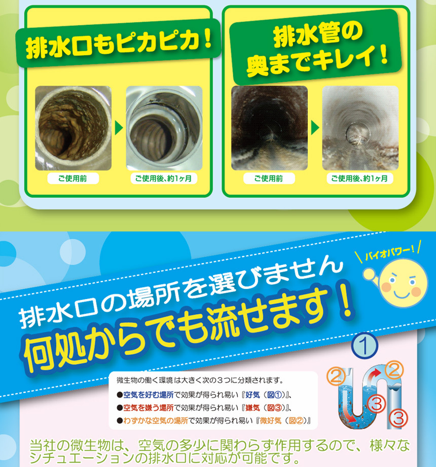 排水管洗浄液 バイオ 500ml 12袋組 つまり予防 排水管 排水溝 掃除 洗剤 配水管 詰まり 無臭 排水口 配管 家中 洗剤 強力 配管洗浄  配管洗浄剤 家庭用 業務用 :79149-2:暮らしの幸便 - 通販 - Yahoo!ショッピング