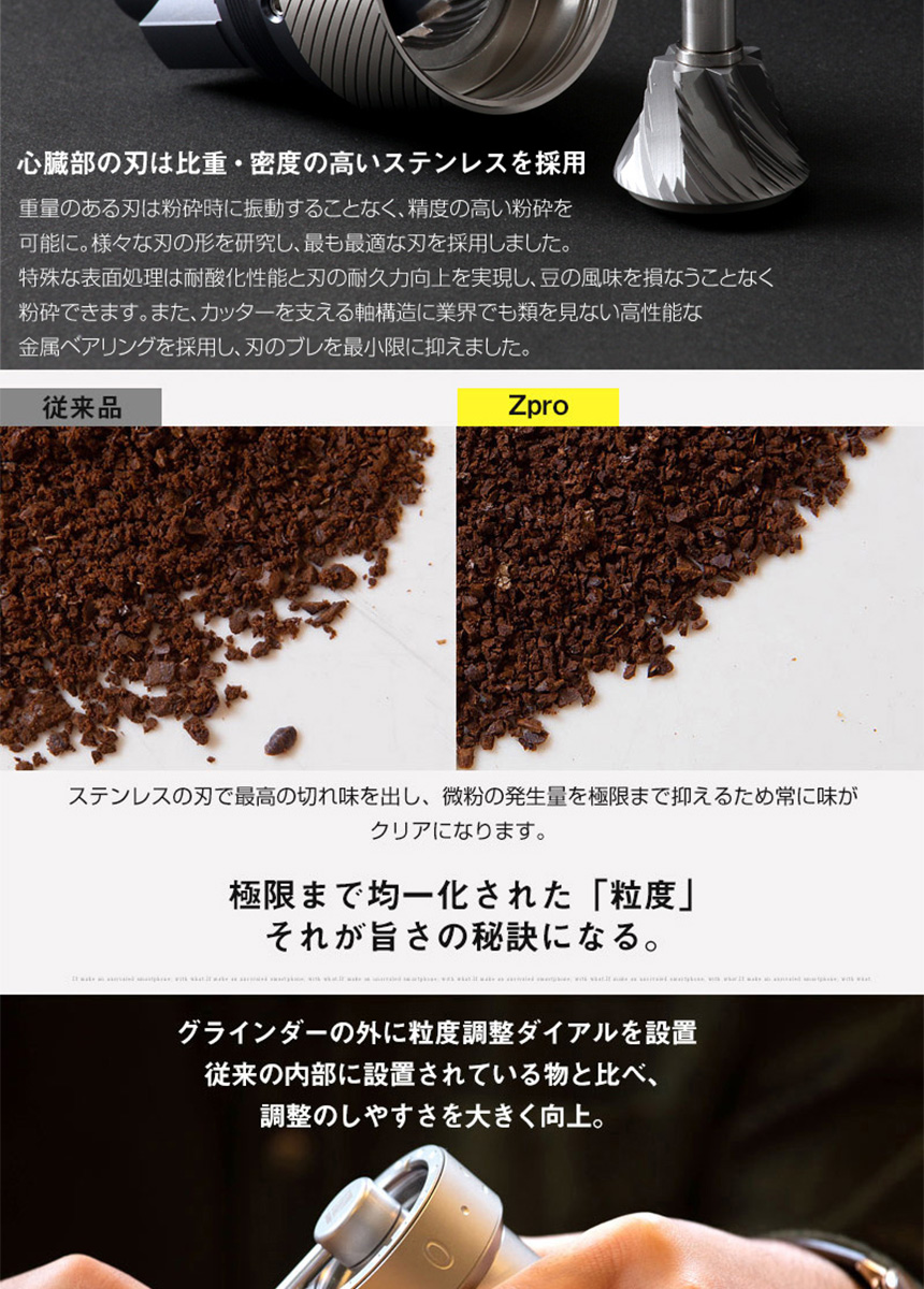 1ZPRESSO コーヒーグラインダー ZPRO　ツールセット