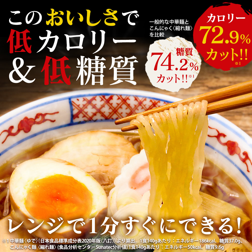 レンジで簡単こんにゃく麺 麺だけ24食セット