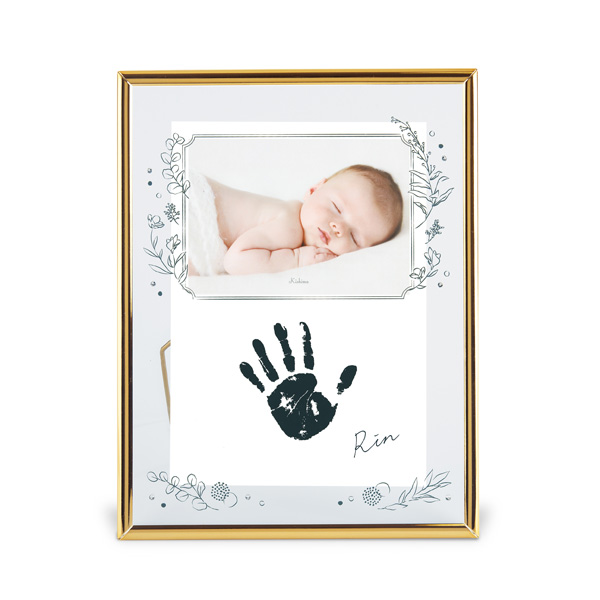 出産祝い 女の子 男の子 命名書 手形スタンプ 手形アート 赤ちゃん 