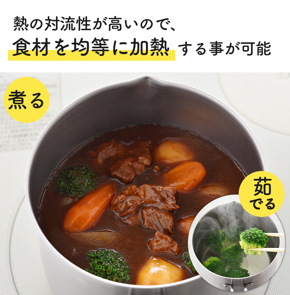 逸品物創 ステンレスマルチポット 14cm