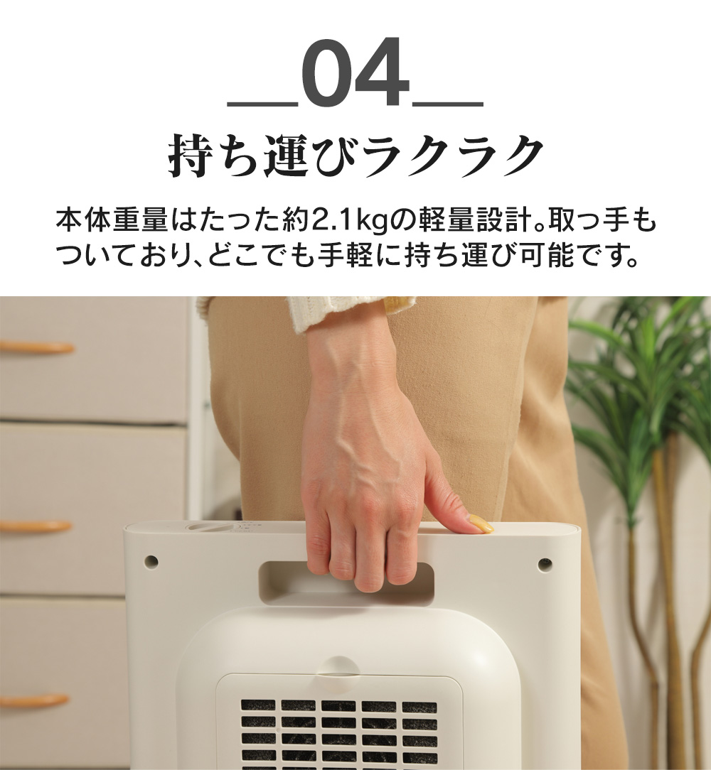 省エネ大風量スリムセラミックヒーター SLIM ENA HEAT