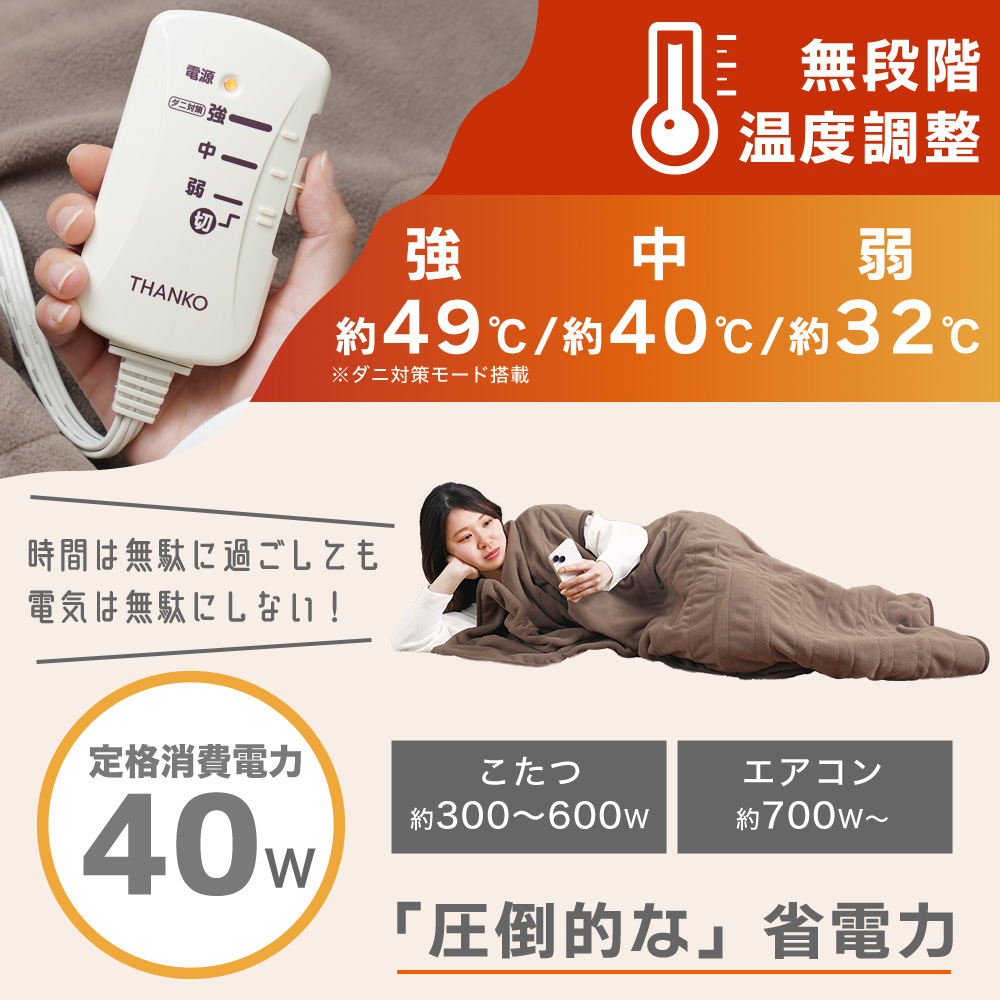 腕だし電気毛布 だら活毛布