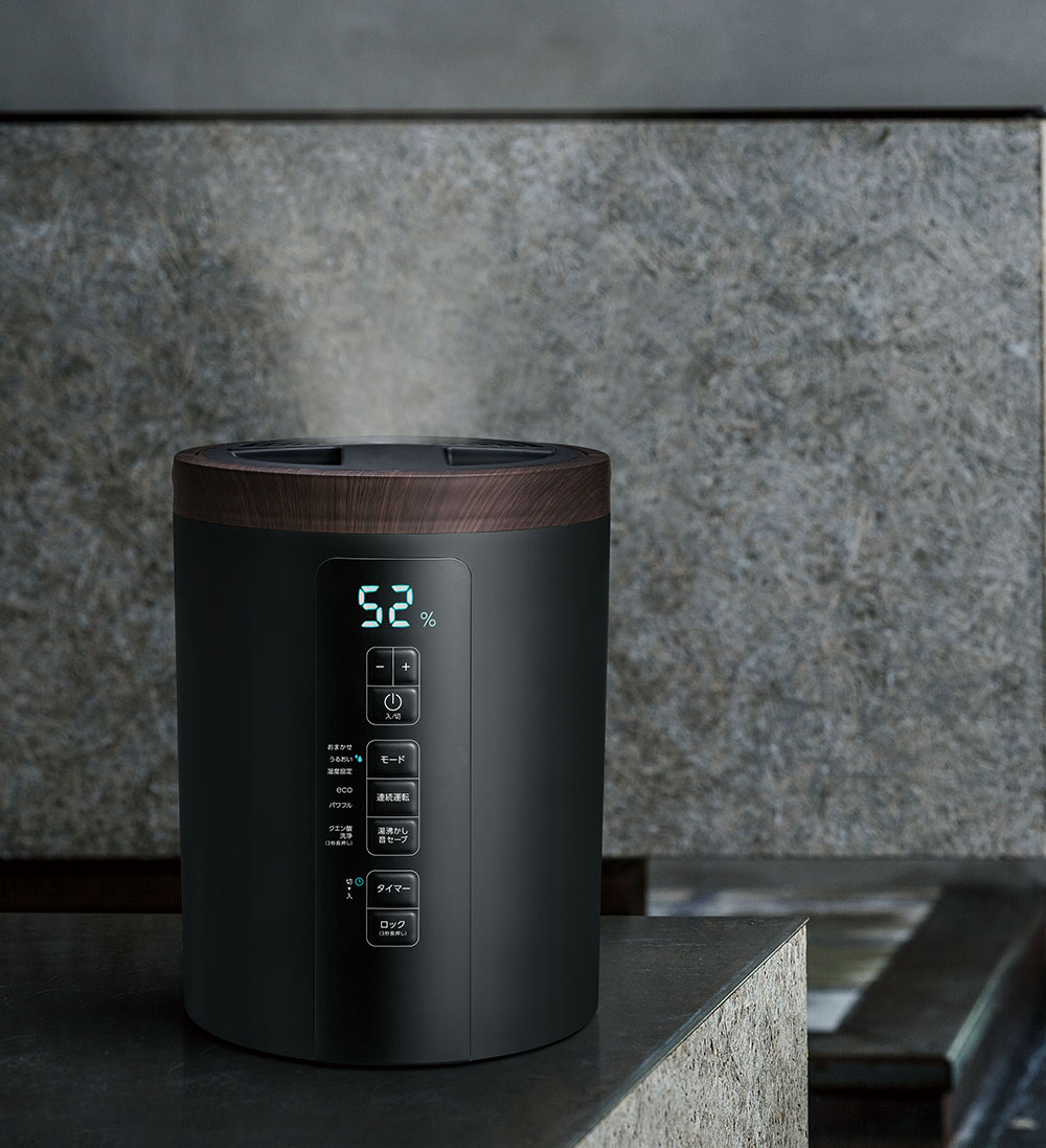 THREEUP（スリーアップ） スチーム式加湿器 スチームポット 3L 上部