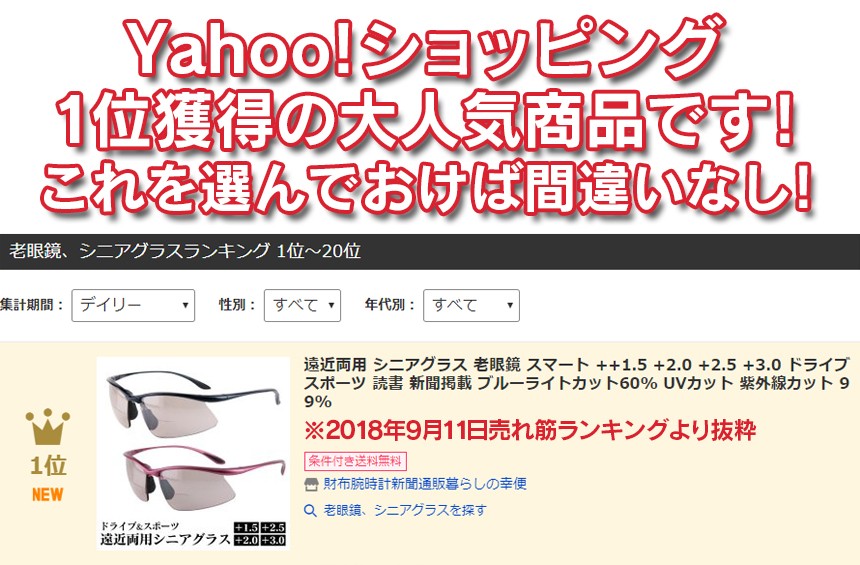 ドライブ＆スポーツ遠近両用シニアグラス[]