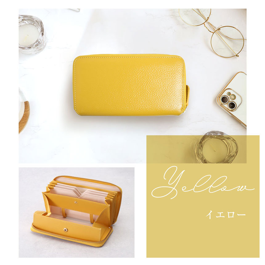 財布 レディース 長財布 小さい長財布 春財布 短い長財布 大容量 風琴マチ お札が折れない長財布 本革 スキミング防止 RFID 無料ラッピング プレゼント | RuriHari | 06