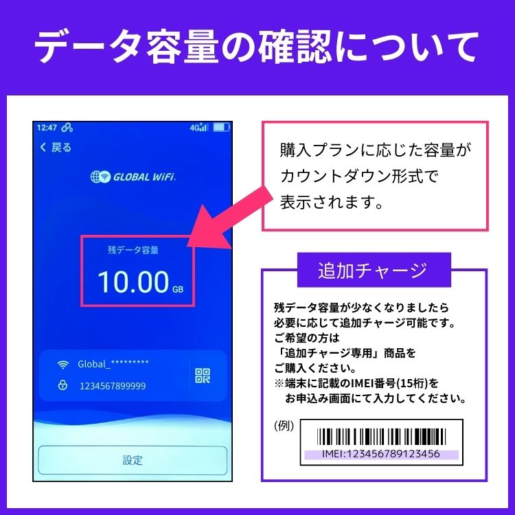 【追加チャージ専用】G40 100GB 日本国内専用｜wifi-rental｜04