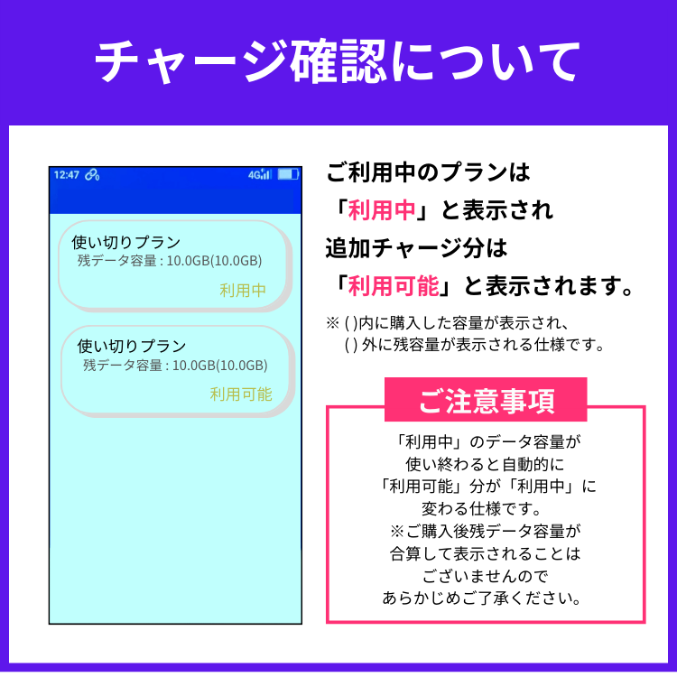 【追加チャージ専用】G40 20GB 日本国内専用｜wifi-rental｜05