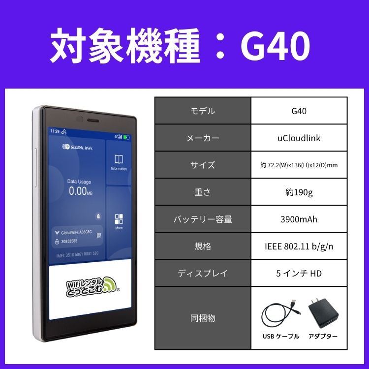 【追加チャージ専用】G40 30GB 日本国内専用｜wifi-rental｜03