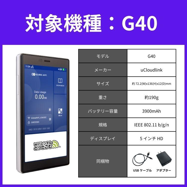 【追加チャージ専用】G40 60GB 日本国内専用｜wifi-rental｜03