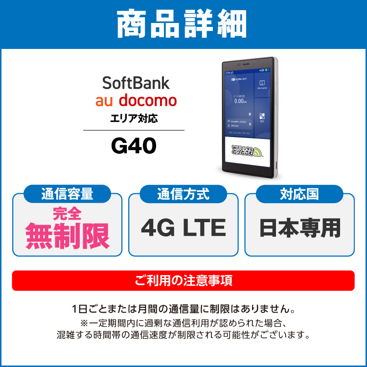 SoftBank SELECTION ポケットwifi レンタル 14日 無制限