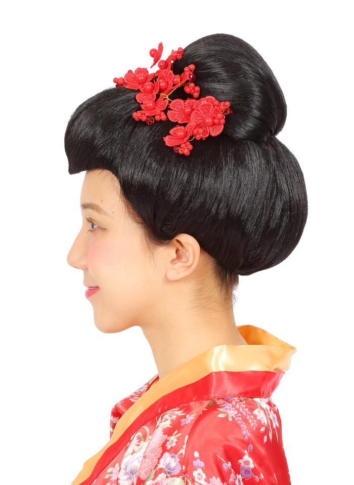 カツランド 日本髪 仮装 ウィッグ イベント コスプレ : ウィッグランド