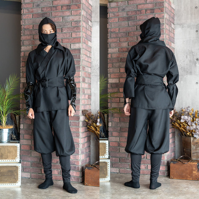 MENコス 黒忍者 コスプレ コスチューム メンズ なりきり 衣装