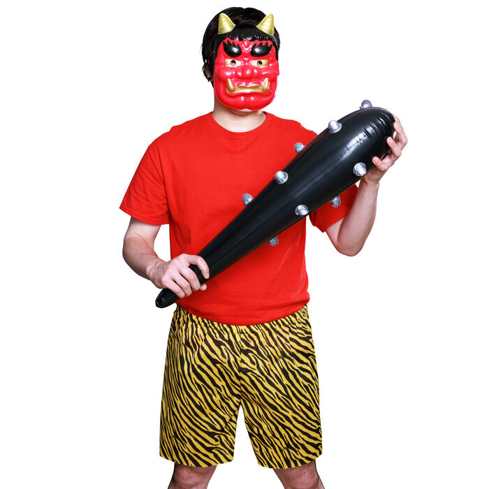 定番節分鬼セット NP 2025年節分 お手軽節分衣装 赤鬼 青鬼 お面 鬼