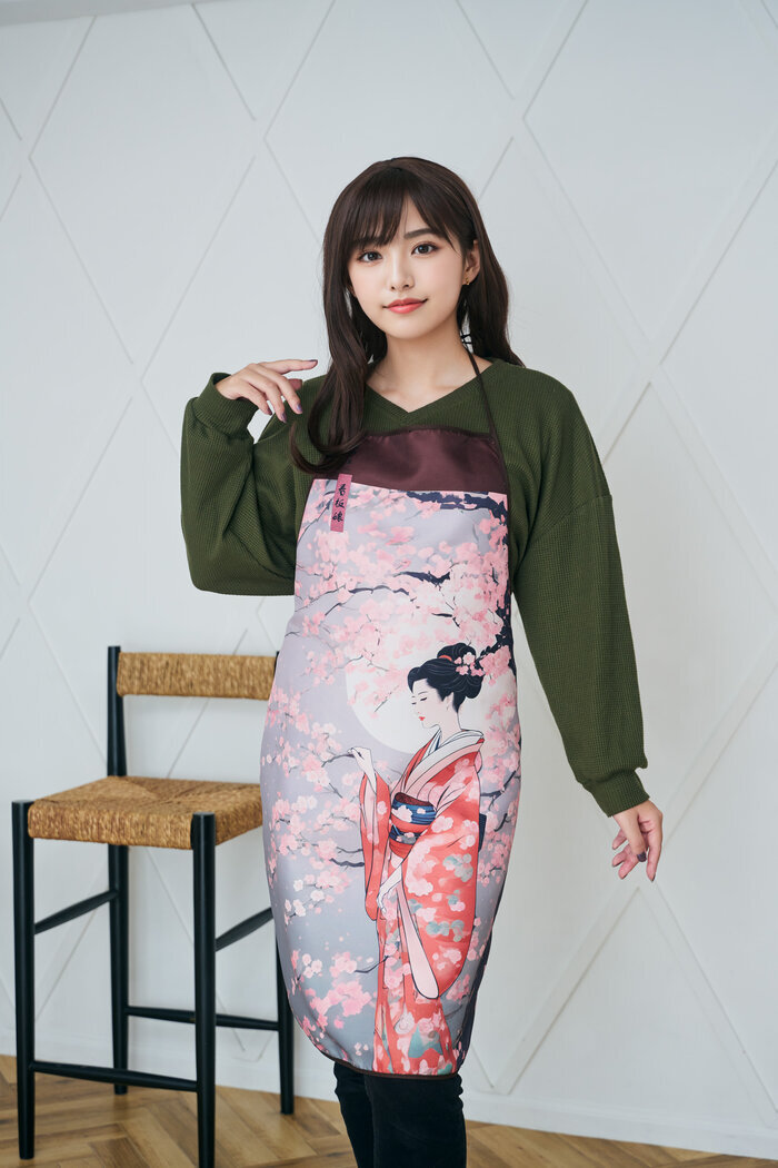 和柄　和装　エプロン　高級　エ 日本製 和柄 前合わせ エプロン レディース 女性 和装 カフェ