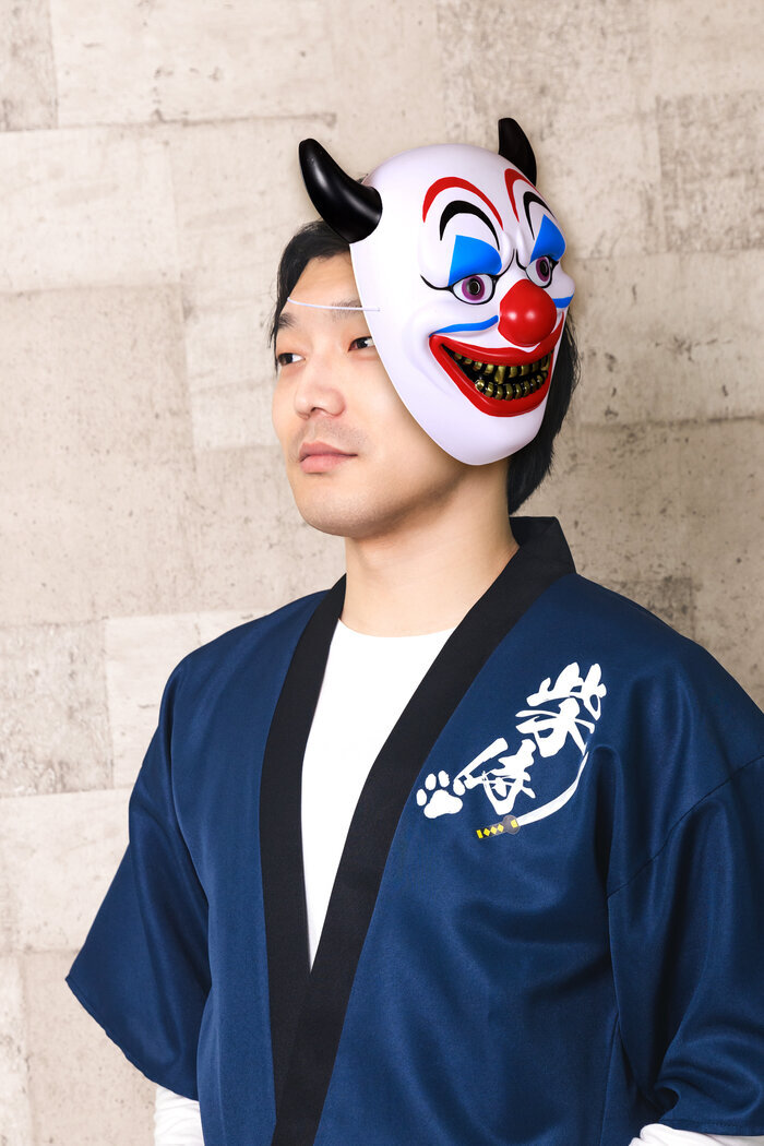和風お面 ピエロ般若 仮装 仮面 マスク お祭り 縁日 和もの 日本土産