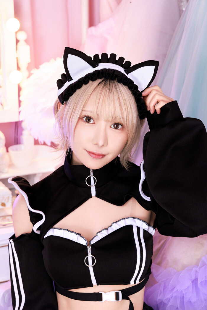 SugarWhip 猫耳ジャージメイド 黒 NP パッケージなし コスチューム