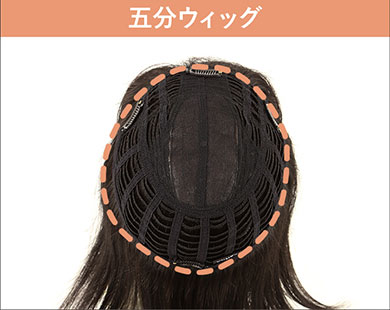 五分ウィッグのカバー範囲