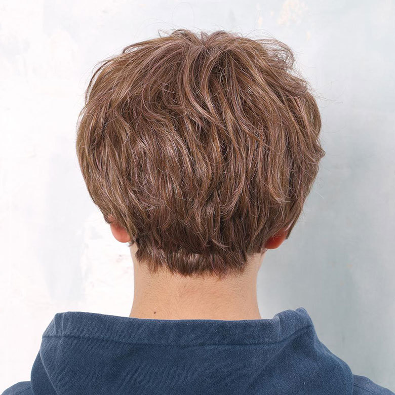 ラパンドアールオムメンズフルウィッグ後ろの画像