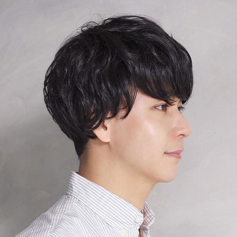 ラパンドアールオムメンズフルウィッグ横の画像