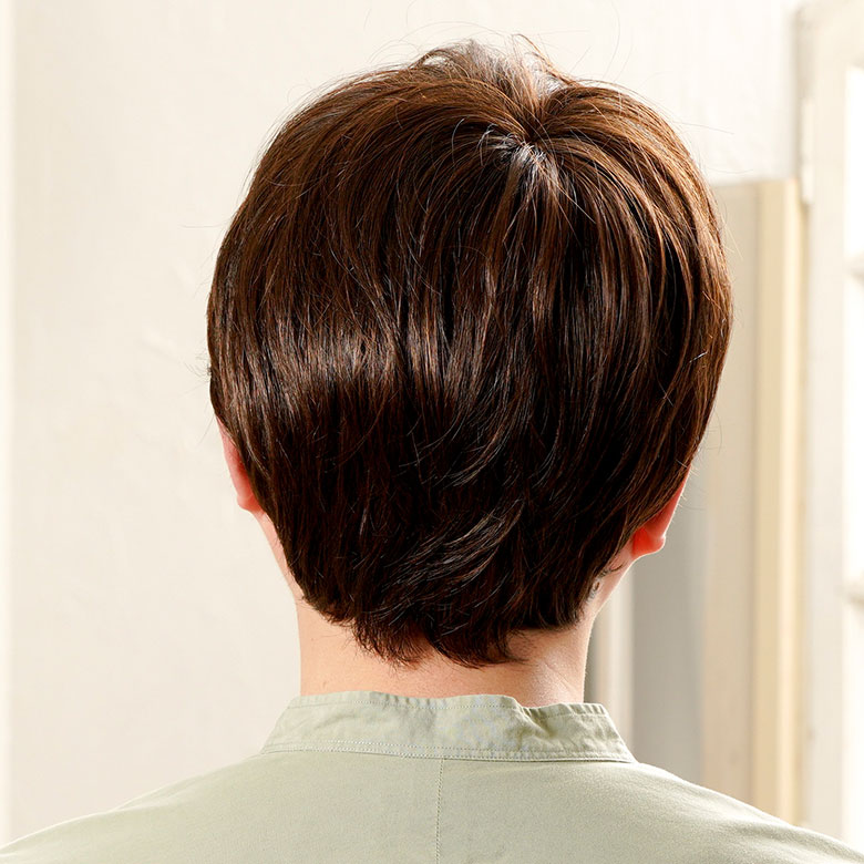2023年 メンズウィッグ J-3517 男性用かつら スプリットショート