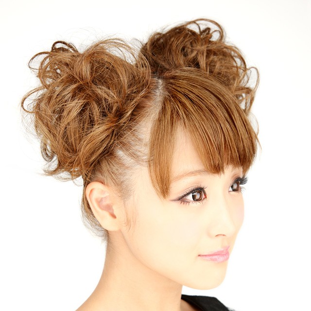 プリシラ ウィッグ 鈴木奈々コラボ_ぽんぽんツーテールシュシュ2個