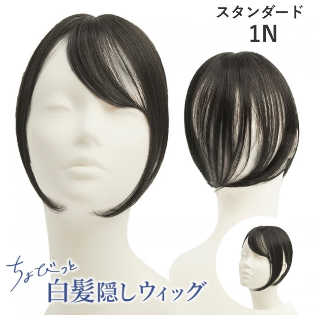 新色発売】白髪隠し ウィッグ 部分ウィッグ ヘアピース プリシラ