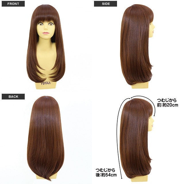 プリシラ プリシラ A-688 ナチュラルストレート 新ファイバー使用 伸縮キャップ