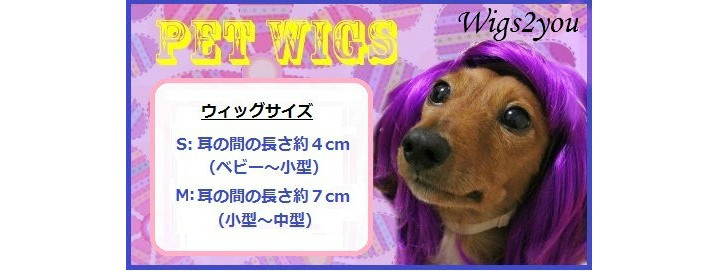 注目商品 オリジナル 動物用 犬 猫 ペットウィッグ かつら