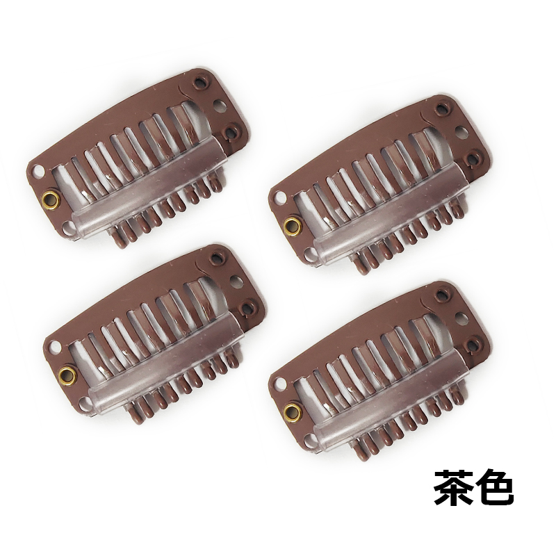ウィッグ ピン シリコン付き シリコン かつら クリップ 【4個