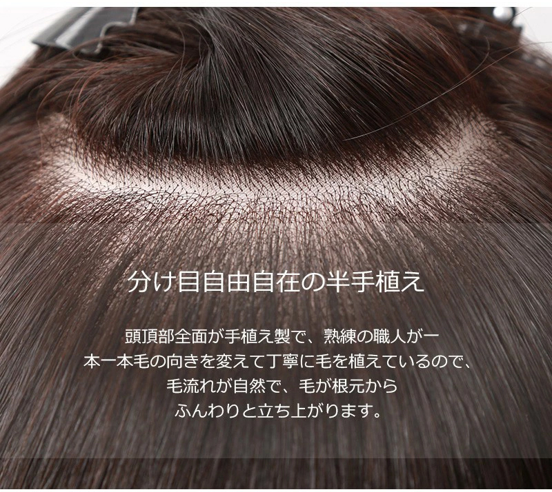 フルウィッグ 返品交換OK 人毛 ウィッグ ミ...の詳細画像2