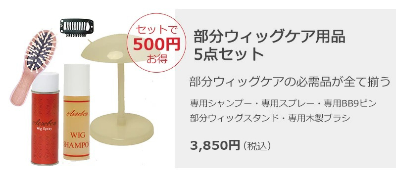 部分ウィッグケア用品5点セット