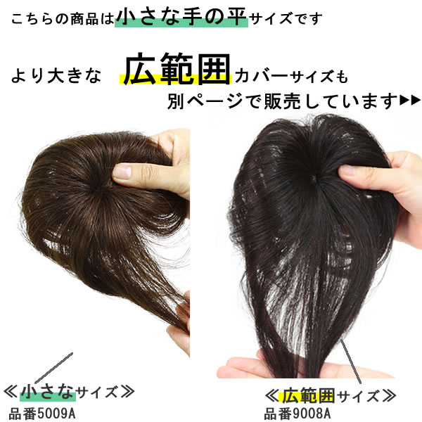 ウィッグ 部分ウィッグ ヘアピース 人毛100％ 円形脱毛症 かつら