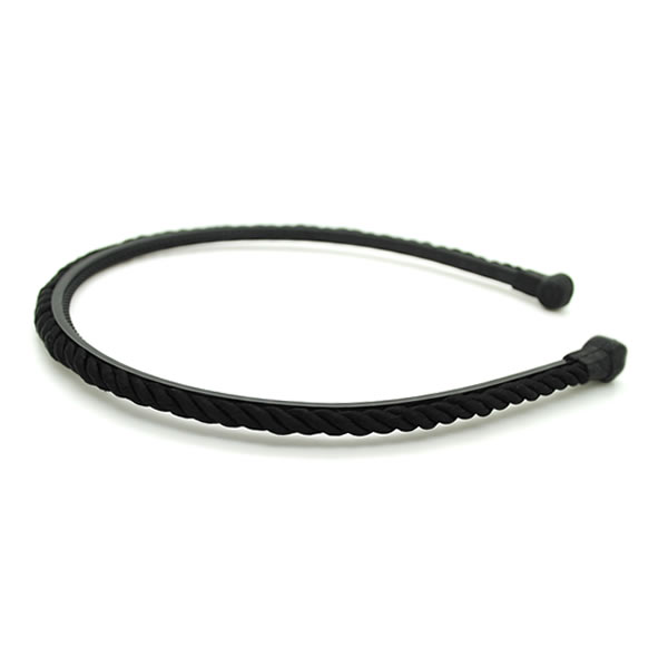 カチューシャ 痛くない いたくない 日本製 編み込み スパイラル 細い