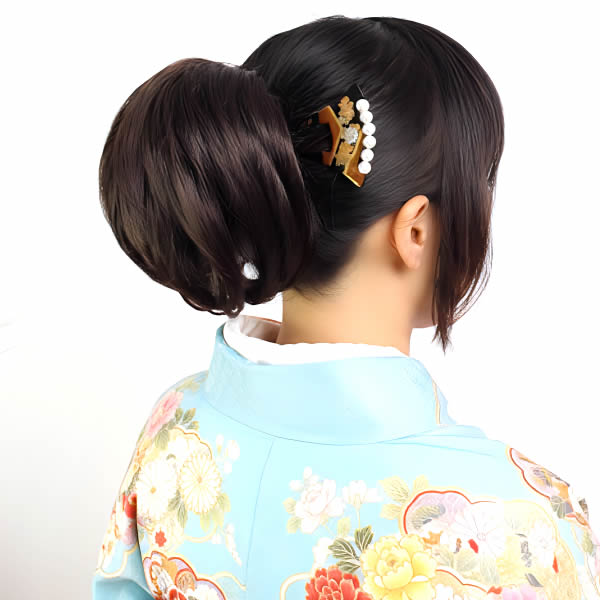 ウィッグ 和装 部分ウィッグ ヘアスタイル 和装シニョン アレンジ