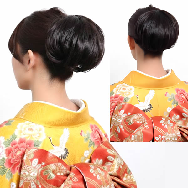 ウィッグ 和装 部分ウィッグ ヘアスタイル 和装シニョン アレンジ