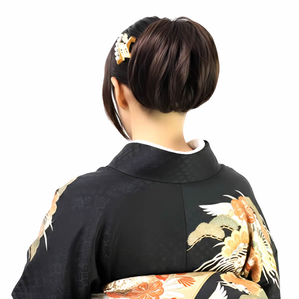 ウィッグ 和装 部分ウィッグ ヘアスタイル 和装シニョン アレンジ
