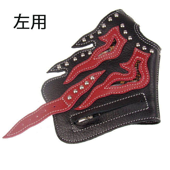 フィンガーレスグローブ 本革 バイク用グローブ（ID fg1249r37